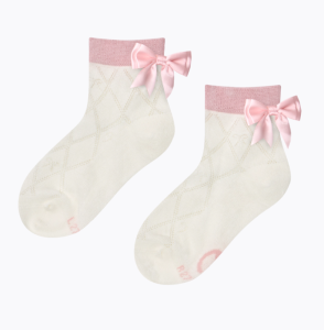 SKARPETKI DZIECIĘCE Z KOKARDKĄ DEDOLES 2467 RÓŻOWA KOKARDKA