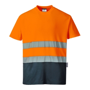 KOSZULKA OSTRZEGAWCZA T-SHIRT S173 POMARAŃCZ