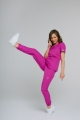 Bluza medyczna damska SpaWear NATALIE purpurowy