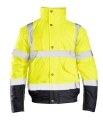 KURTKA ROBOCZA ZIMOWA OSTRZEGAWCZA  ŻÓŁTA  HI VI BENEFIT
