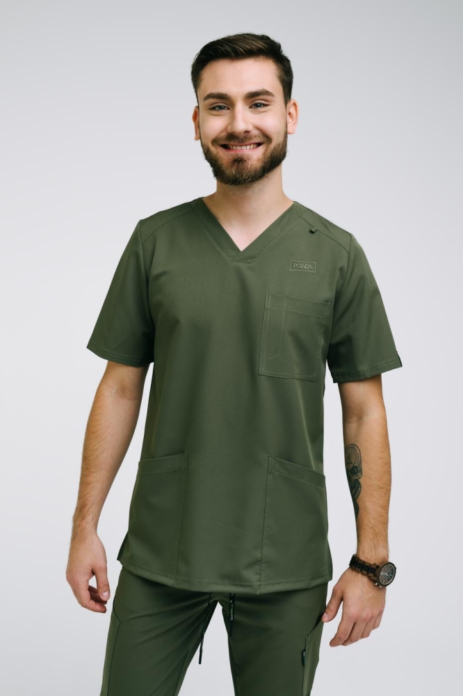 BLUZA MEDYCZNA MĘSKA SPAWEAR NATHAN KHAKI