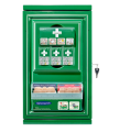 APTECZKA ŚCIENNA CEDERROTH SMALL First Aid Cabinet  matal 291400