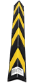 NAROŻNIK GUMOWY OCHRONNY CZARNO-ŻÓŁTY 80cm x 9 cm